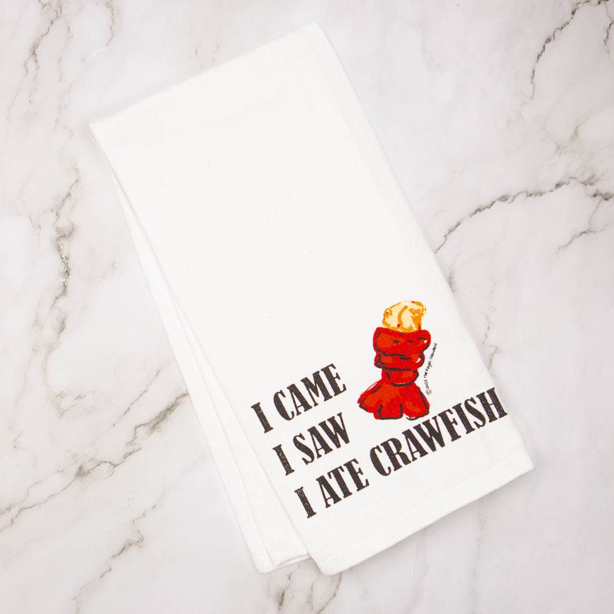 Peel Eat Repeat Hand Towel White/Multi 20x28
