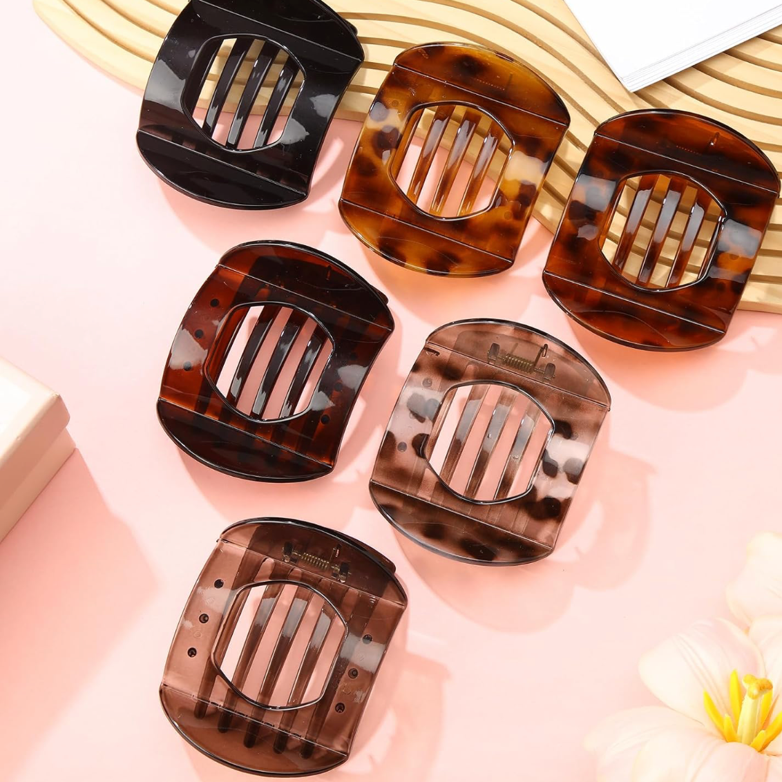 Large French TikTok Viral Flat Hair Clips