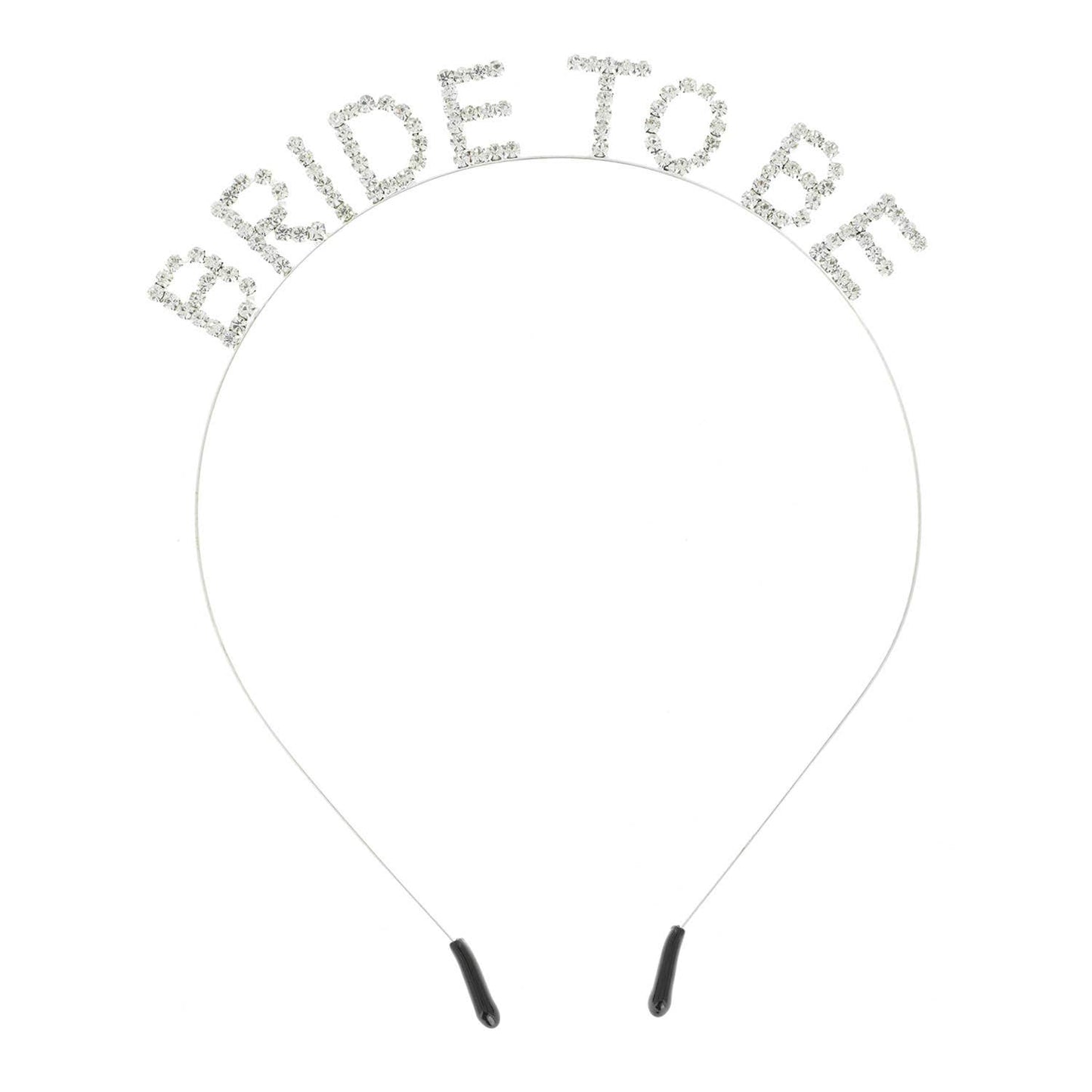 Rhinestone Bride To Be Text Headband