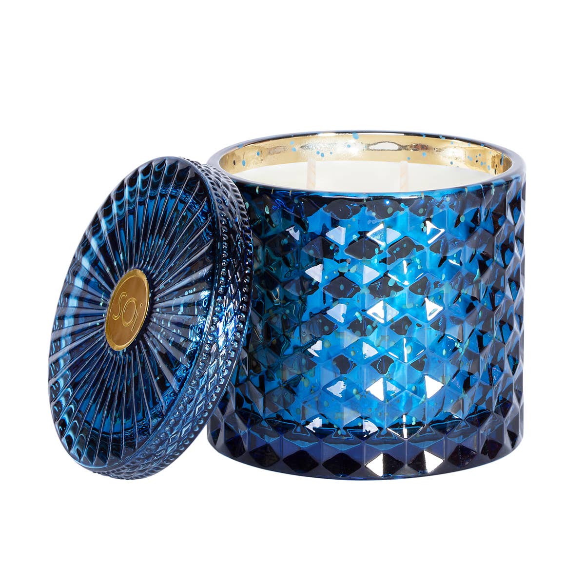 Blue Spruce 15oz Shimmer Candle 2 wick