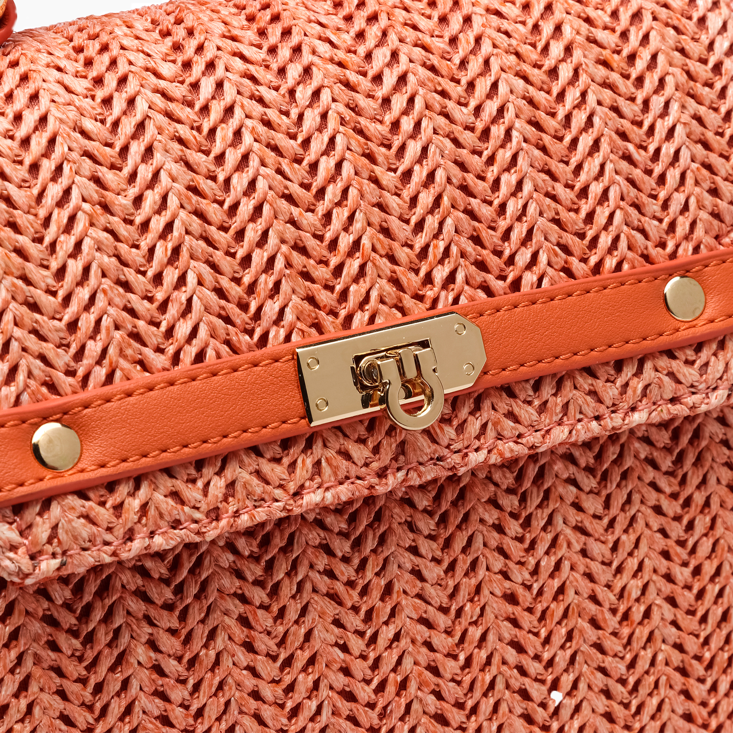 Woven Straw Crossbody Purse Casual Vacation Travel Bag
