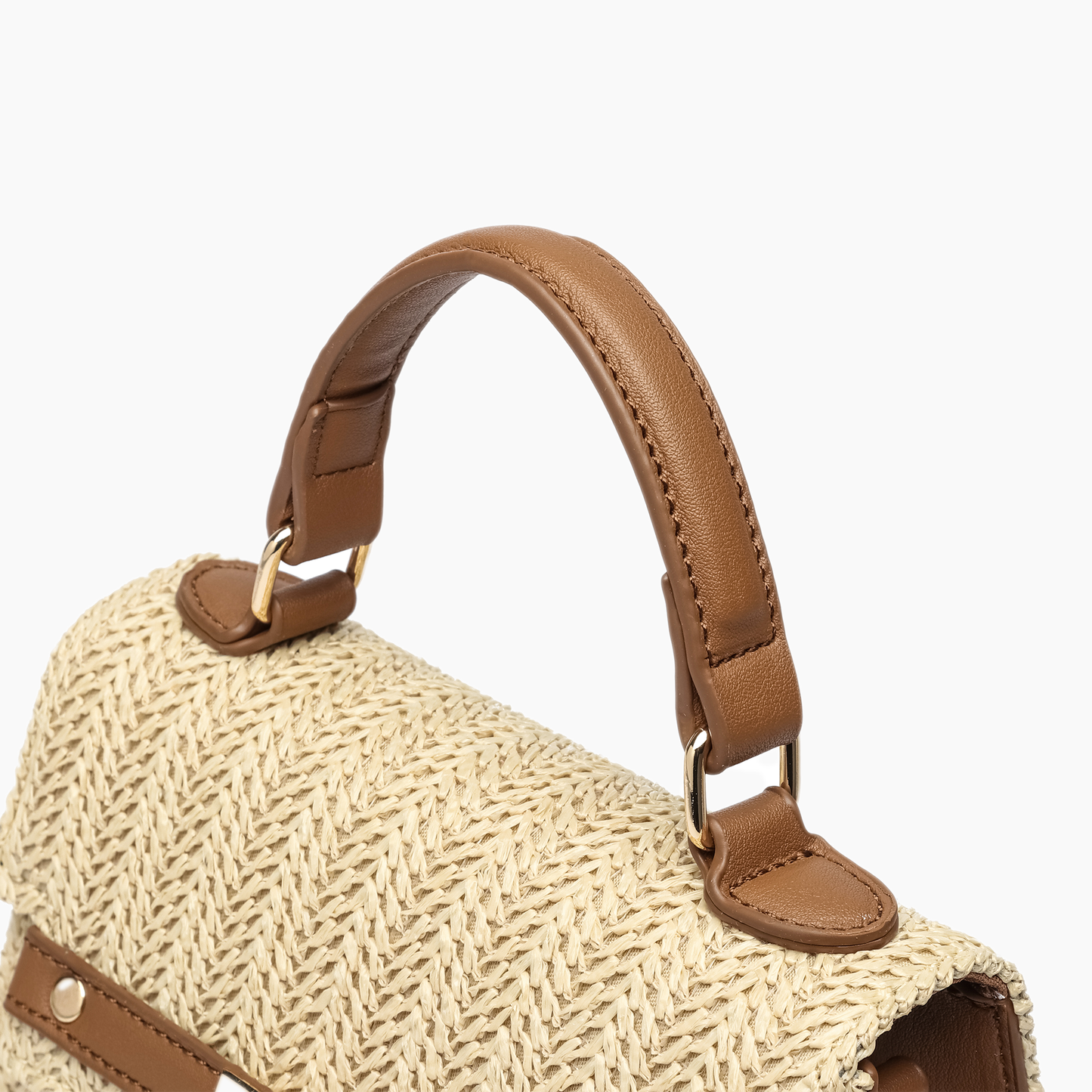 Woven Straw Crossbody Purse Casual Vacation Travel Bag