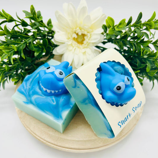 Shark Handmade Soap Bar for Kids VEGAN COLD PROCESS