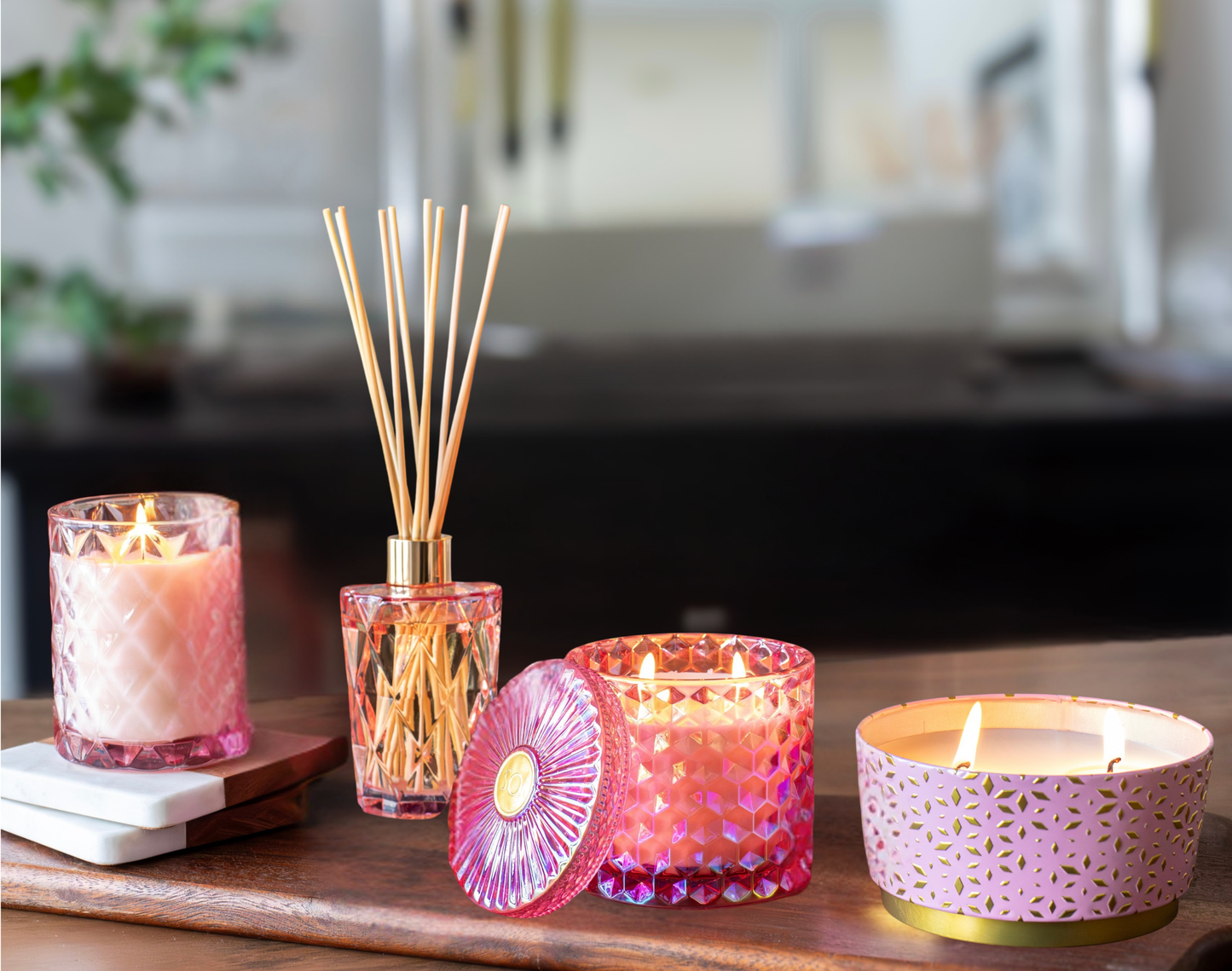 Pink Bellini 12oz Candle Tin