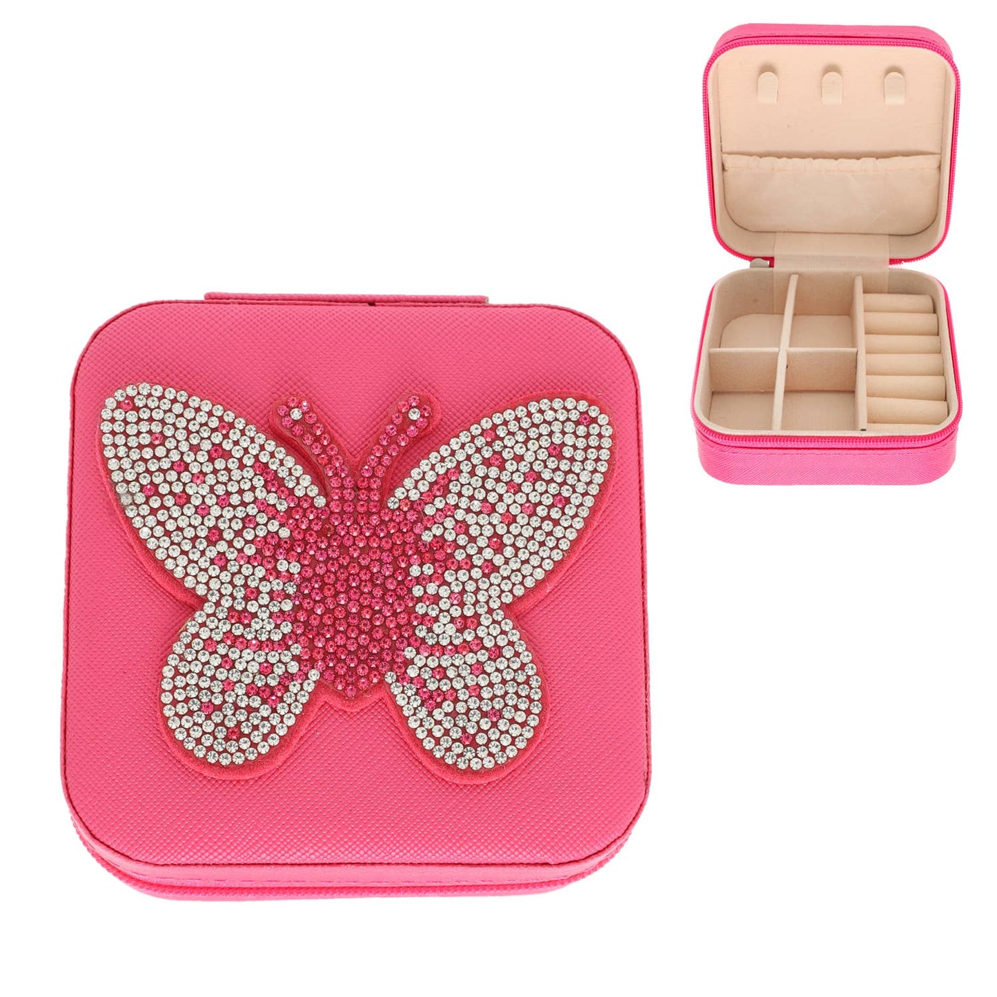 Butterfly Jeweled Jewelry Box