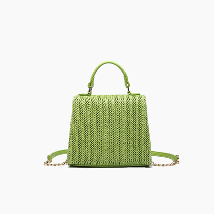 Woven Straw Crossbody Purse Casual Vacation Travel Bag
