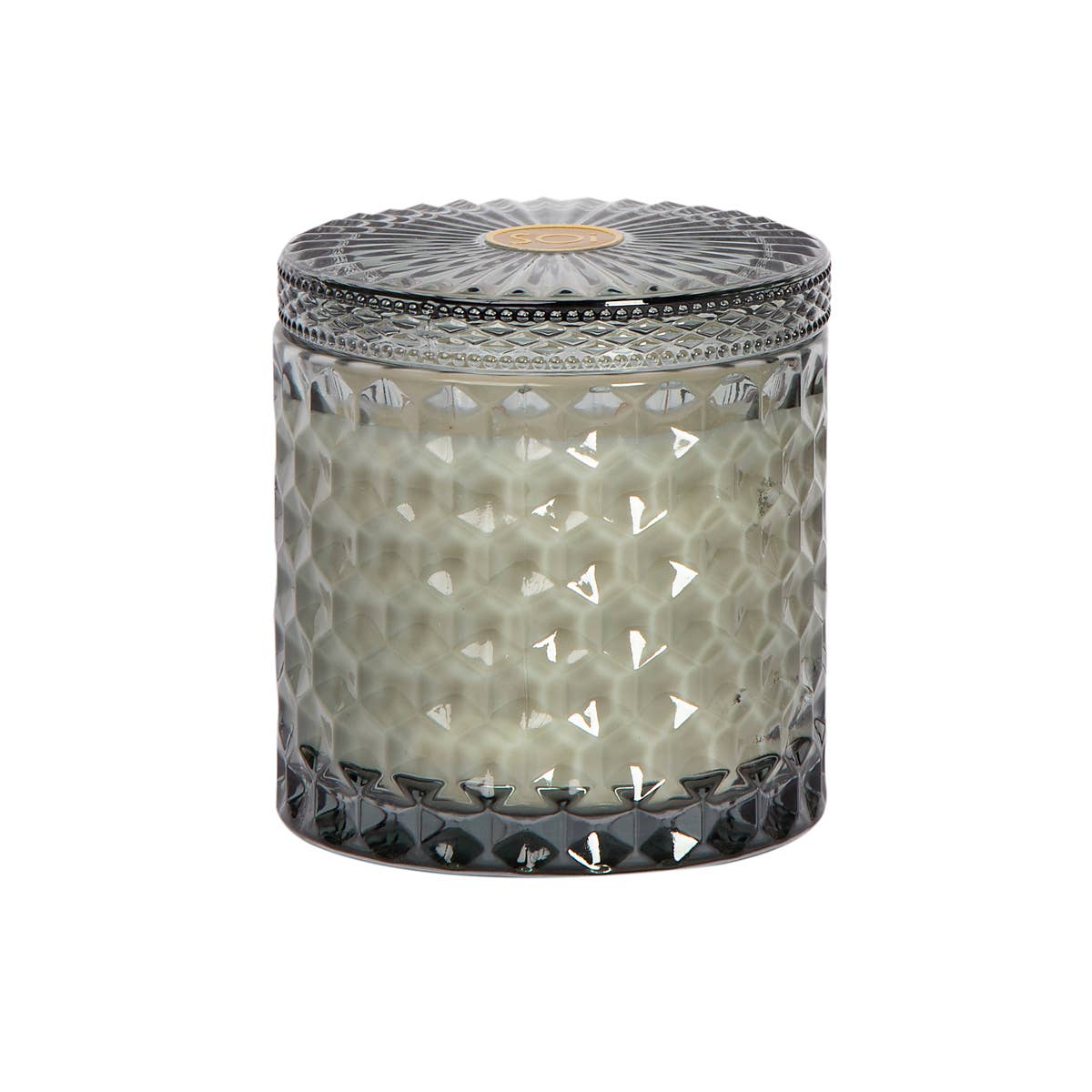 Heathered Suede 15oz Shimmer Candle 2 wick
