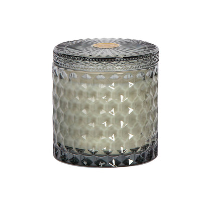 Heathered Suede 15oz Shimmer Candle 2 wick