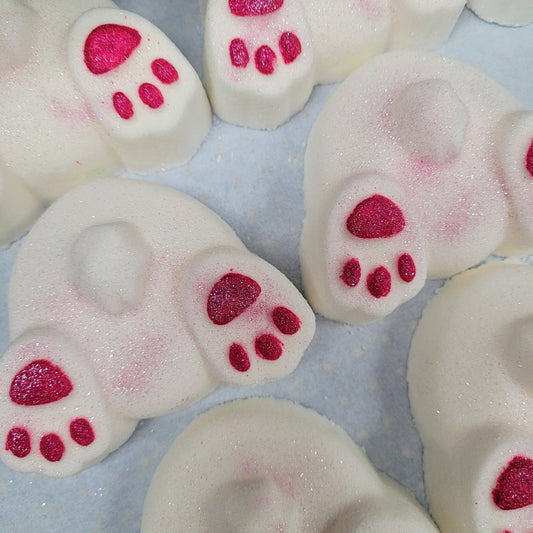 Fluffy Bunny Bums Bath Bomb - Cotton Candy - 6oz