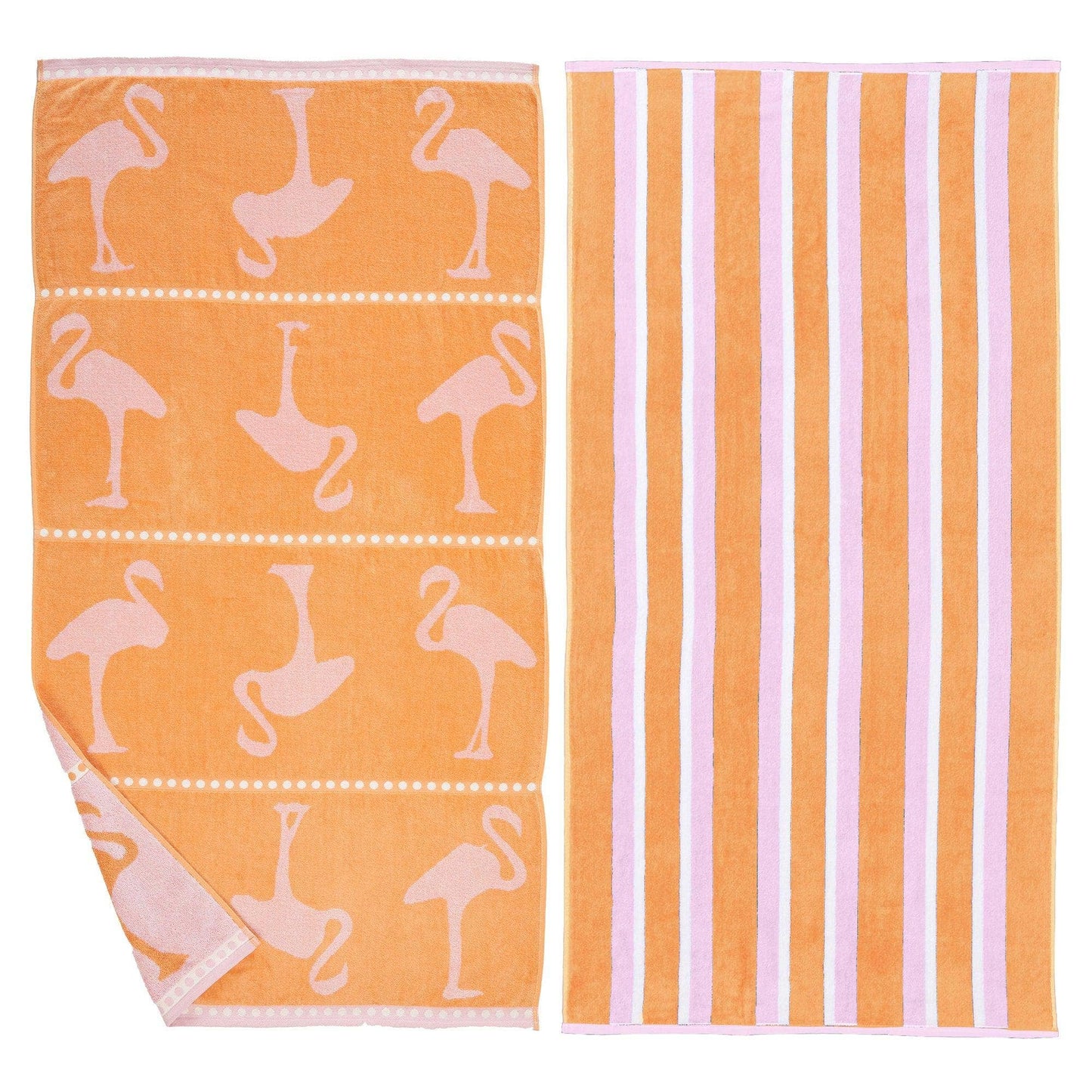 Beach Towels - 100% Cotton Jacquard, 2pk  - Playa Collection