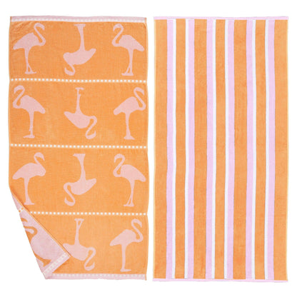 Beach Towels - 100% Cotton Jacquard, 2pk  - Playa Collection