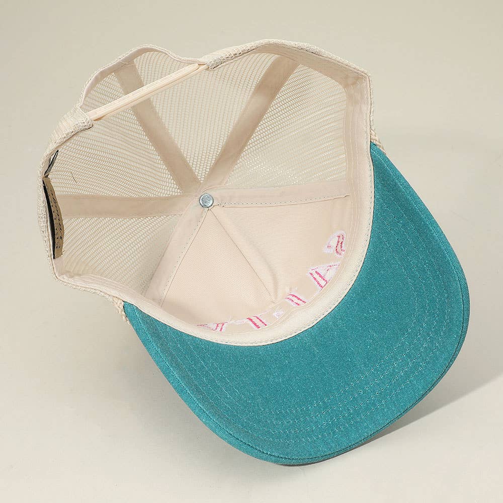 SALTY Message Embroidered Mesh Back Trucker Hat