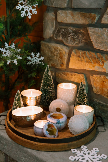 Winter Wonderland 15oz Shimmer Candle 2 wick (White)