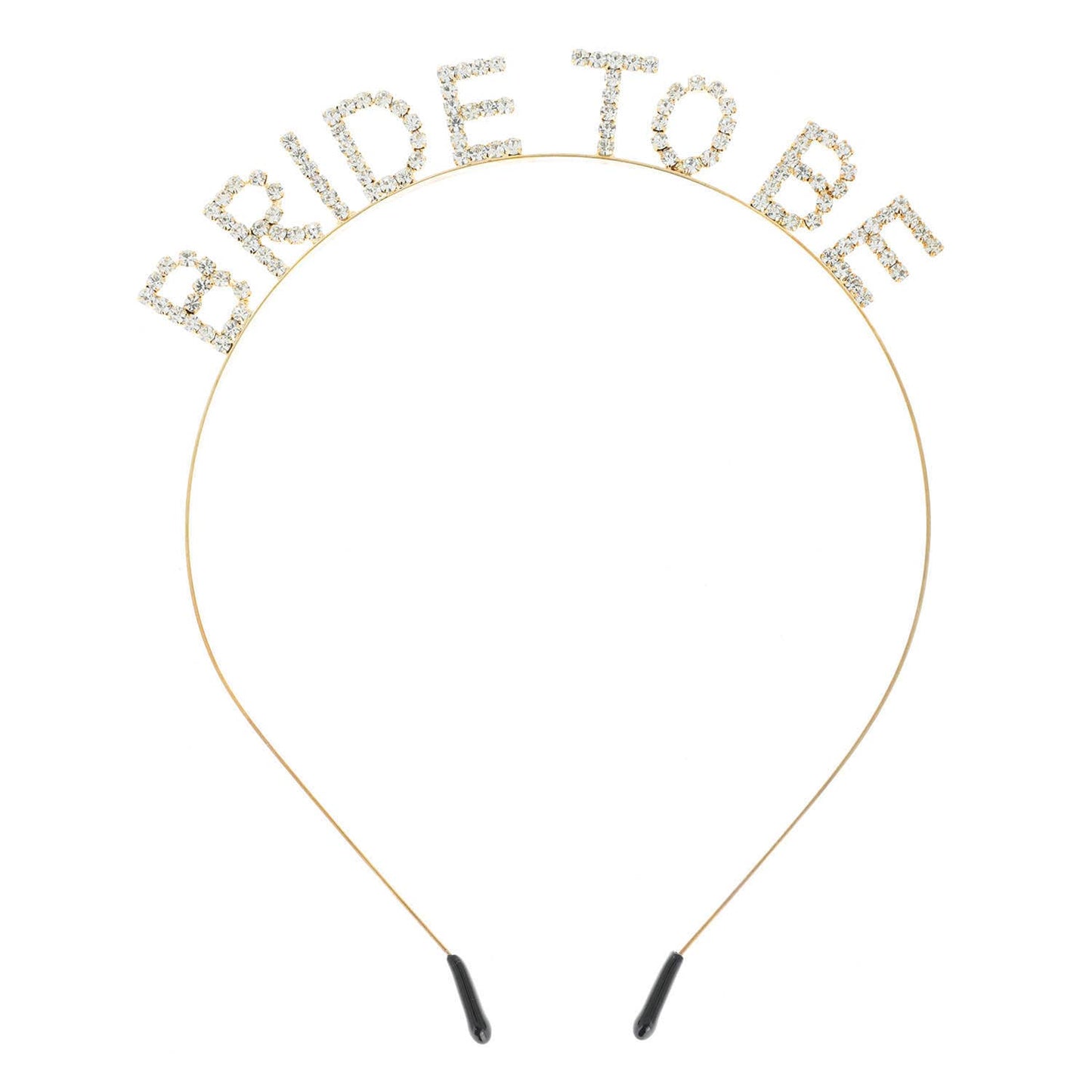Rhinestone Bride To Be Text Headband