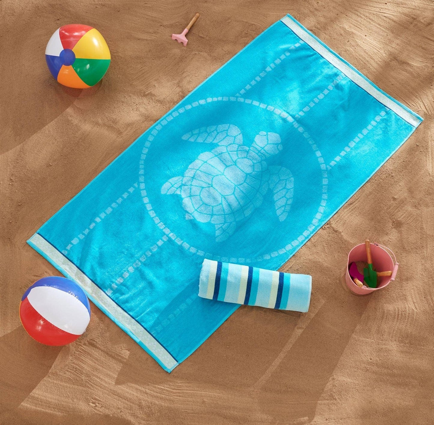 Beach Towels - 100% Cotton Jacquard, 2pk  - Playa Collection