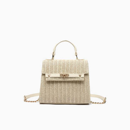 Woven Straw Crossbody Purse Casual Vacation Travel Bag