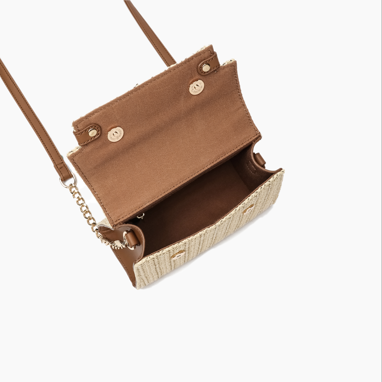 Woven Straw Crossbody Purse Casual Vacation Travel Bag