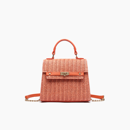 Woven Straw Crossbody Purse Casual Vacation Travel Bag