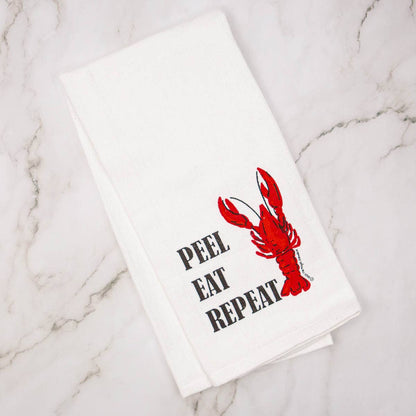 Peel Eat Repeat Hand Towel   White/Multi   20x28