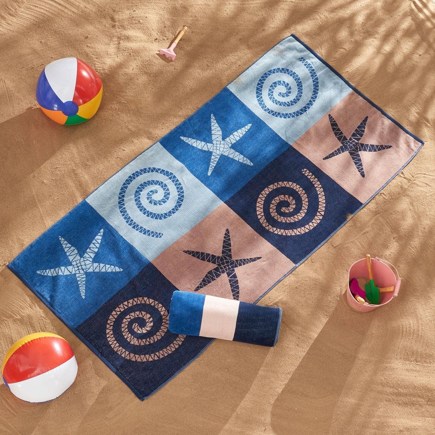 Beach Towels - 100% Cotton Jacquard, 2pk  - Playa Collection