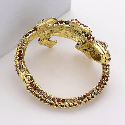 Crystal Rhinestone Crocodile/Alligator Embellished Bracelet