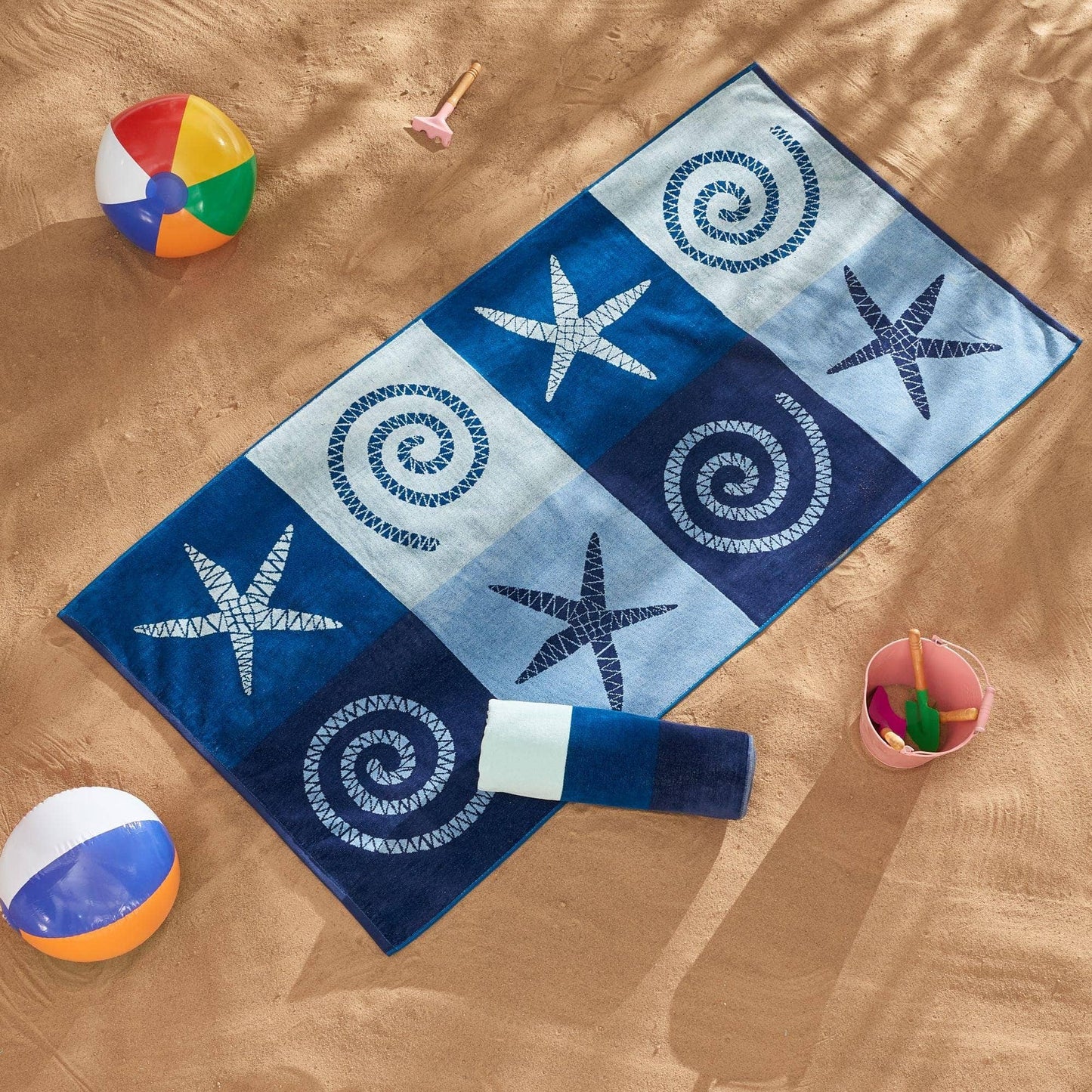 Beach Towels - 100% Cotton Jacquard, 2pk  - Playa Collection