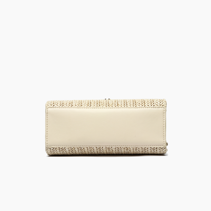 Woven Straw Crossbody Purse Casual Vacation Travel Bag