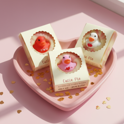 Cutie Pie Valentine's Day Handmade Soap Bar for Kids