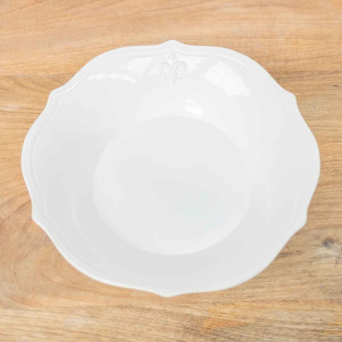 LaFleur Serving Bowl   Antique White   11"