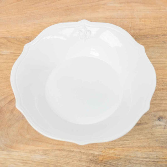 LaFleur Serving Bowl   Antique White   11"