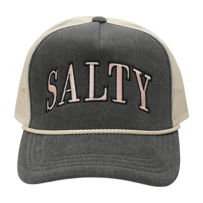 SALTY Message Embroidered Mesh Back Trucker Hat