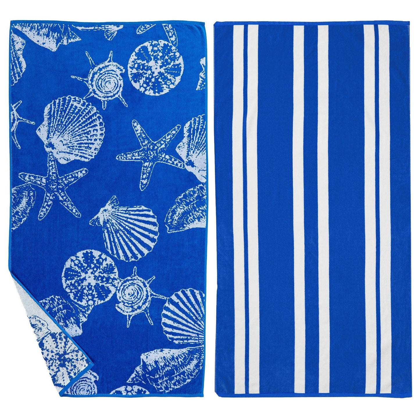 Beach Towels - 100% Cotton Jacquard, 2pk  - Playa Collection