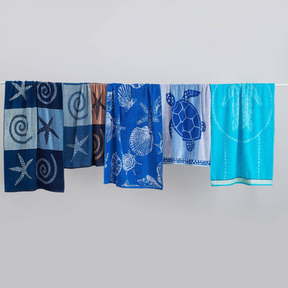 Beach Towels - 100% Cotton Jacquard, 2pk  - Playa Collection