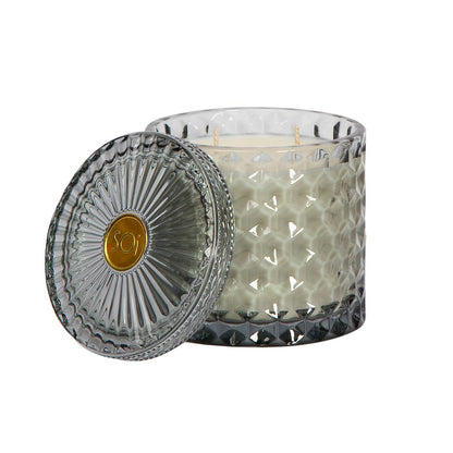 Heathered Suede 15oz Shimmer Candle 2 wick