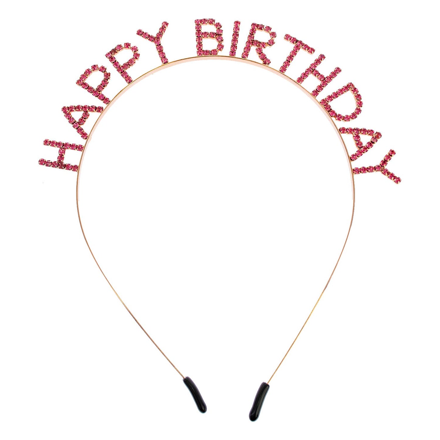 Rhinestone Happy Birthday Text Headband