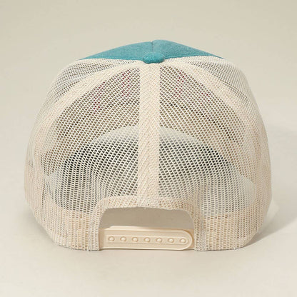 SALTY Message Embroidered Mesh Back Trucker Hat