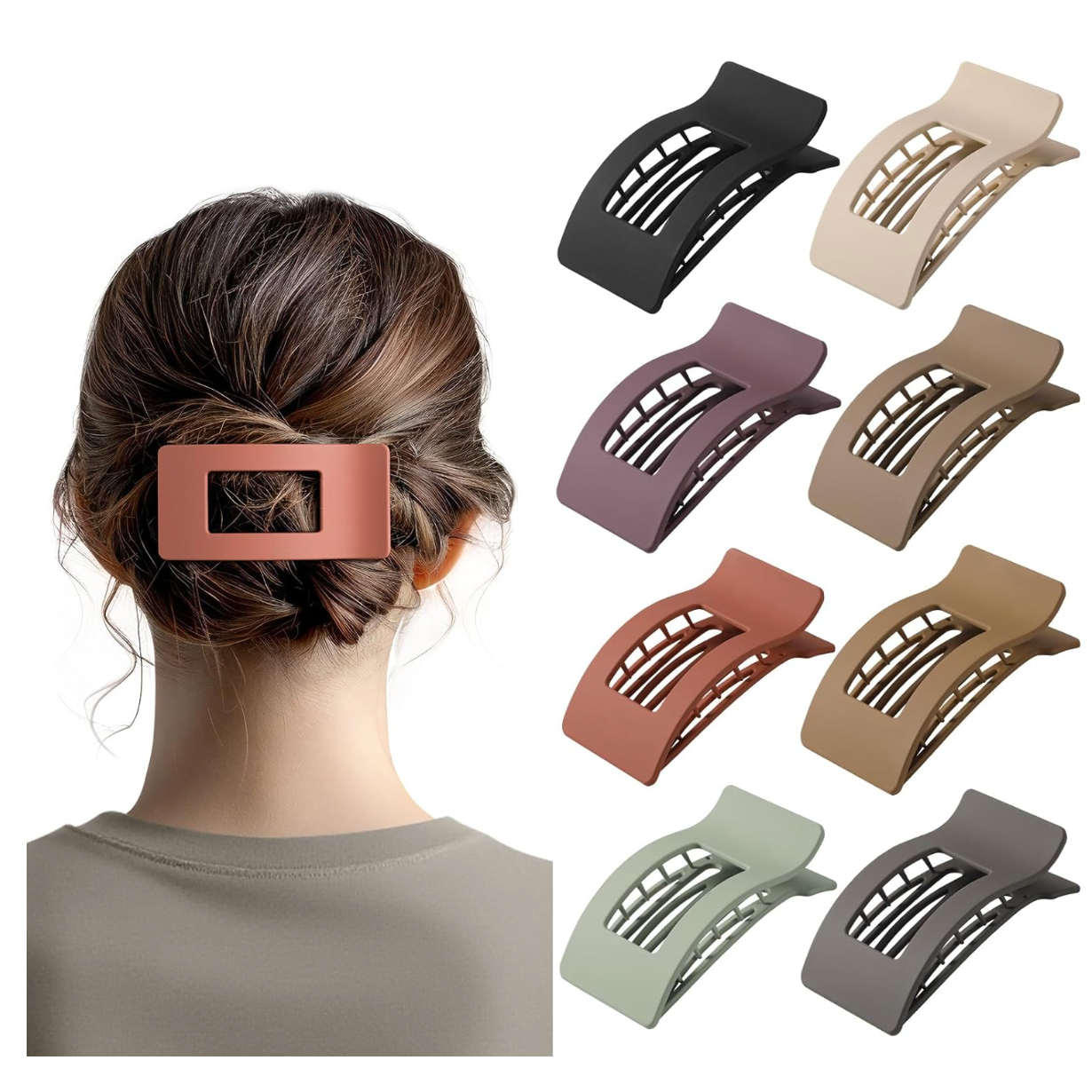 Lay-Flat French Hair Clip for All-Day Comfort