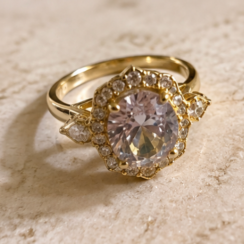 The Everly Oval Halo Ring (Copy)