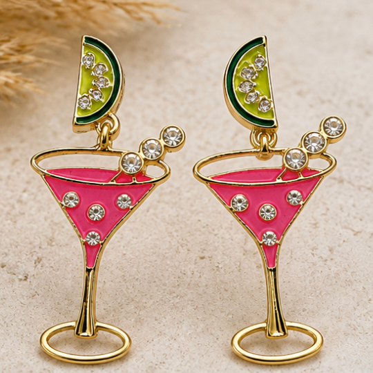Pink Martini Statement Earrings