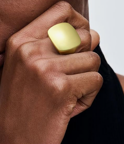 Chunky Gold Signet Statement Ring-Special Order