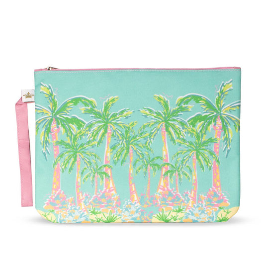 Caribbean Palm Wet/Dry Bag   Aruba Blue/Multi   12x9