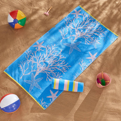 Beach Towels - 100% Cotton Jacquard, 2pk  - Playa Collection