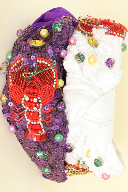 Mardi Gras Theme Jeweled Headband