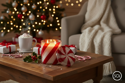 Peppermint Twist Large 16oz Holiday Candle