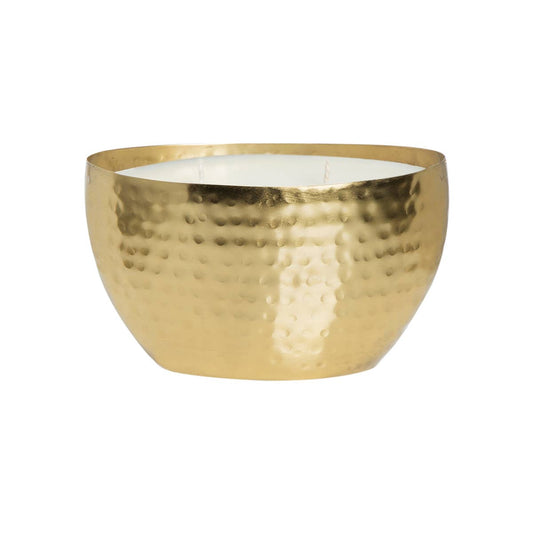 Gilded Cinnamon Gold OVAL Brass Bowl 18oz Candle