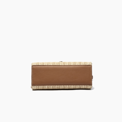 Woven Straw Crossbody Purse Casual Vacation Travel Bag