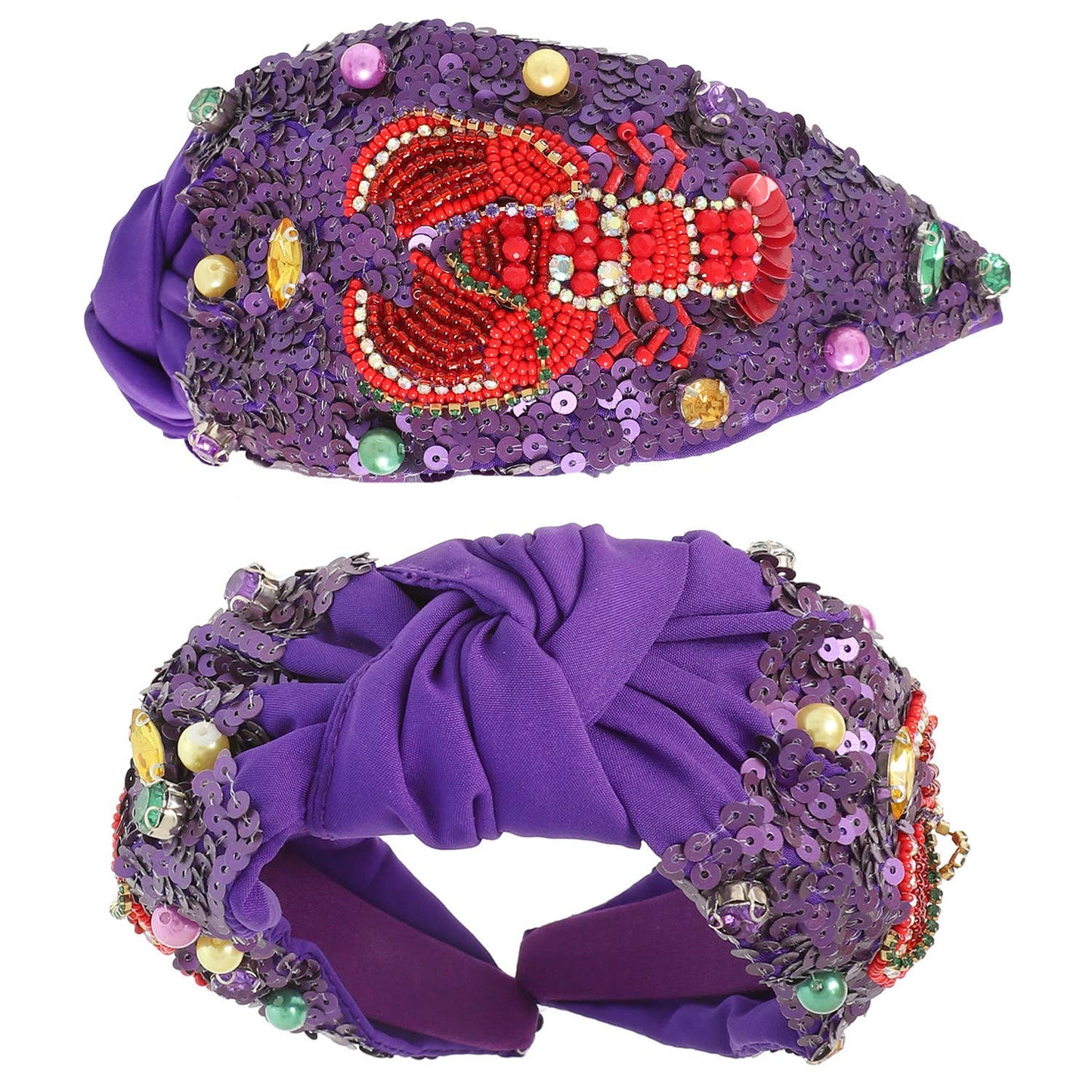 Mardi Gras Theme Jeweled Headband