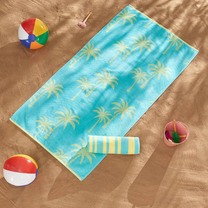 Beach Towels - 100% Cotton Jacquard, 2pk  - Playa Collection
