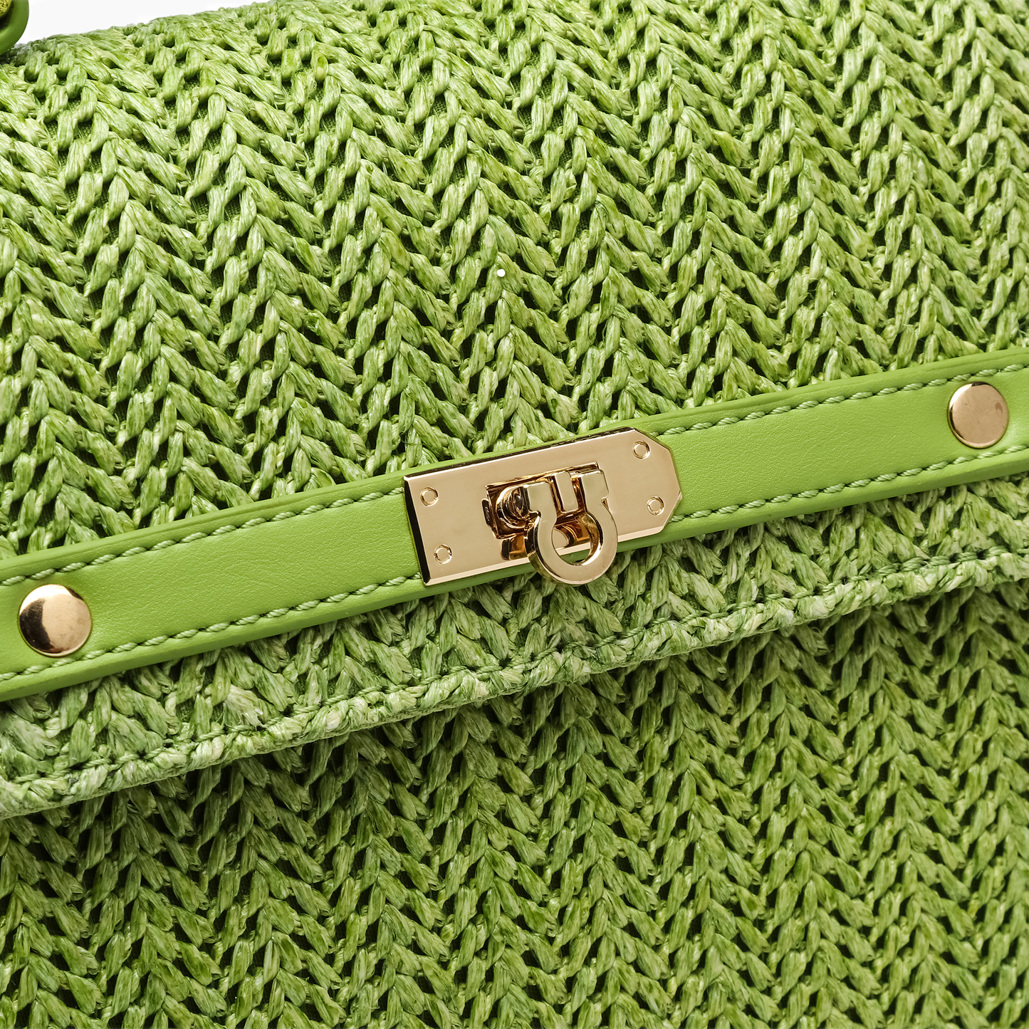 Woven Straw Crossbody Purse Casual Vacation Travel Bag