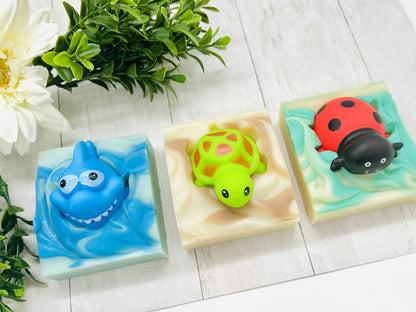 Turtle Handmade Soap Bar for Kids VEGAN COLD PROCESS